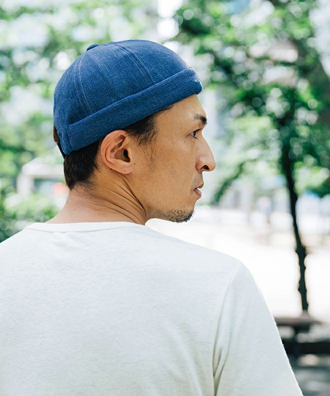 nakota ナコタフィッシャーマンキャップデニム スウェット ロール