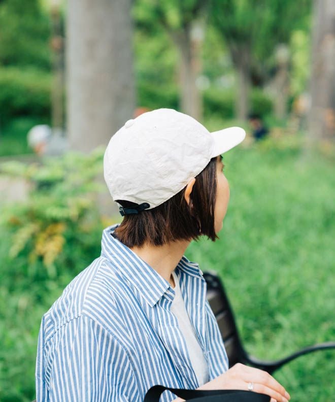 HIGHERCOTTON LINEN WEATHER CAP | nakota