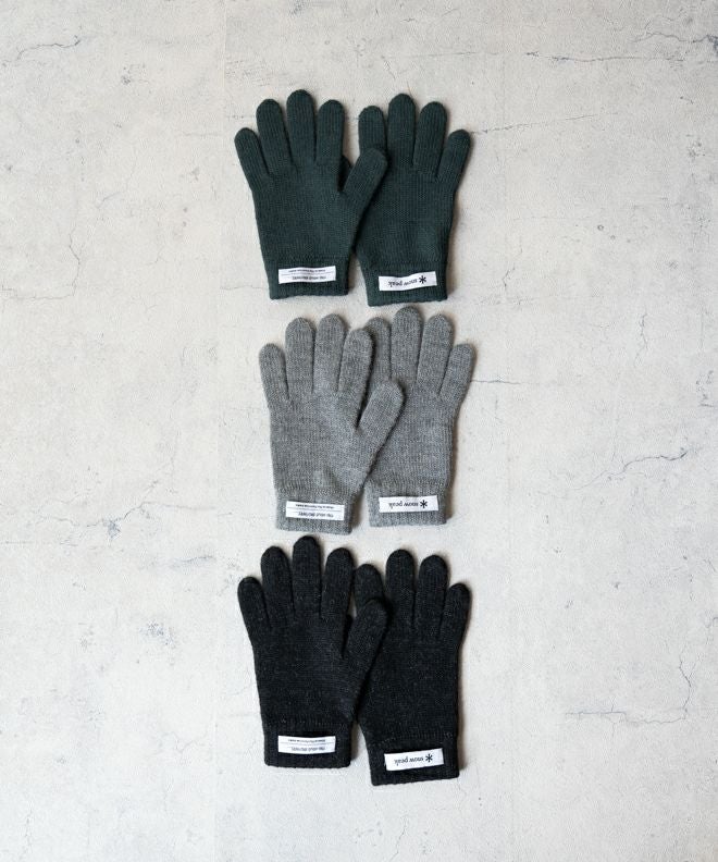 THE INOUE BROTHERS アルパカ ニットグローブ ブラック The Inoue Brothers ザ・イノウエブラザーズ Gloves アルパカウール