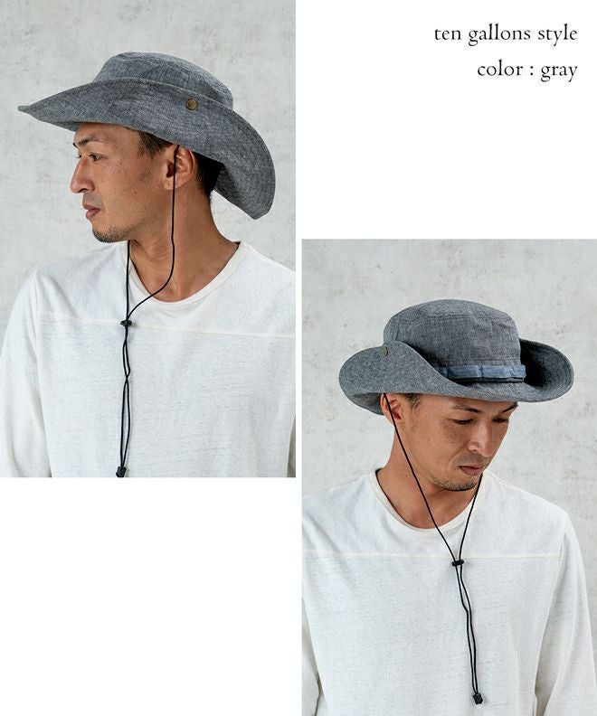 nakota ナコタサファリハットシャンブレー リネン サファリハット | nakota