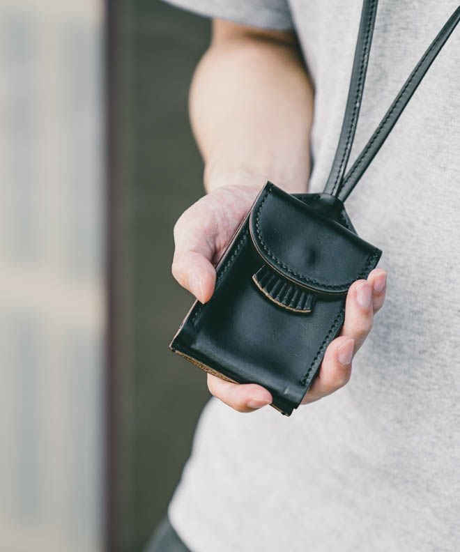 Re-ACT Chromexcel Leather Fringe Neck Key Case | nakota