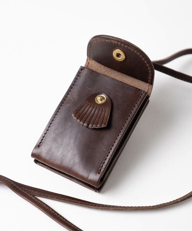 Re-ACT Chromexcel Leather Fringe Neck Key Case | nakota