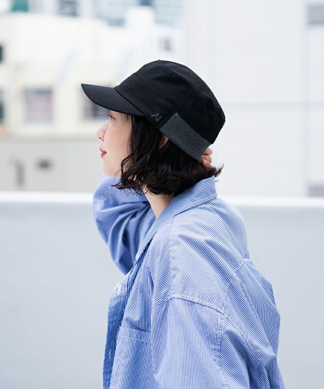 コモリ　ワークキャップ COLIMBO(コリンボ) PRESCOTT WORK CAP HBT GRS GREEN Lamp Black BEIGE