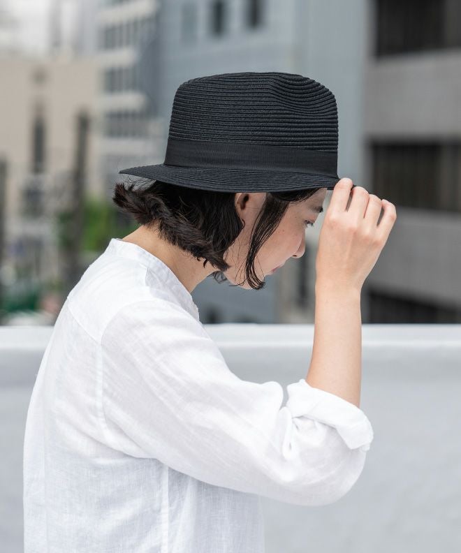 Edge city エッジシティ麦わら帽マニッシュ ハット | nakota