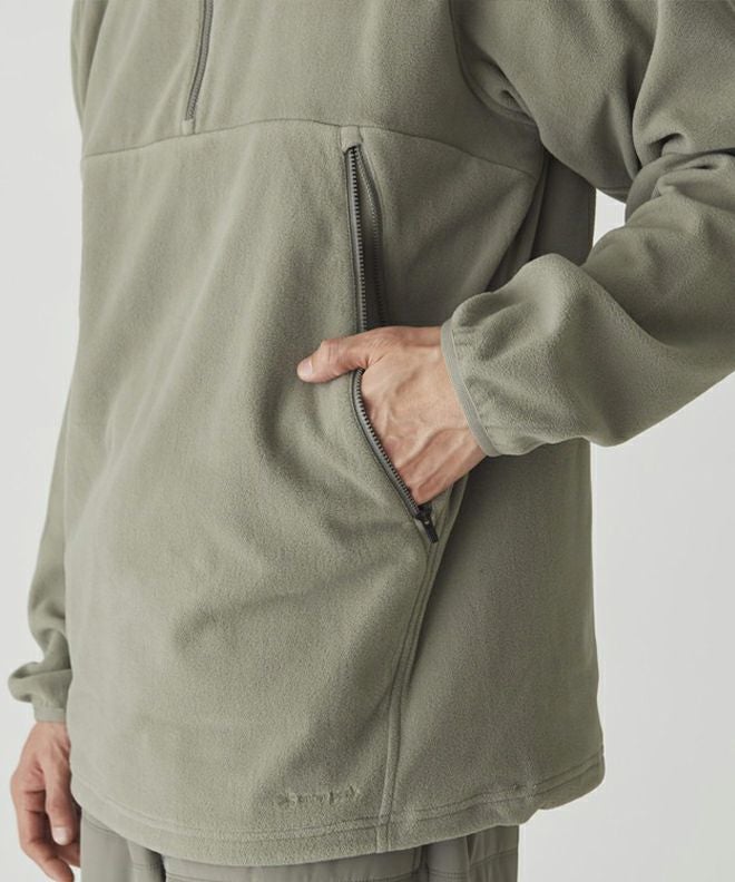 snow peak スノーピークMicro Fleece Half zip Hoodie マイクロ