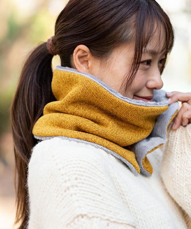 nakota ナコタネックウォーマーミックスヘザー マイクロボア ネック