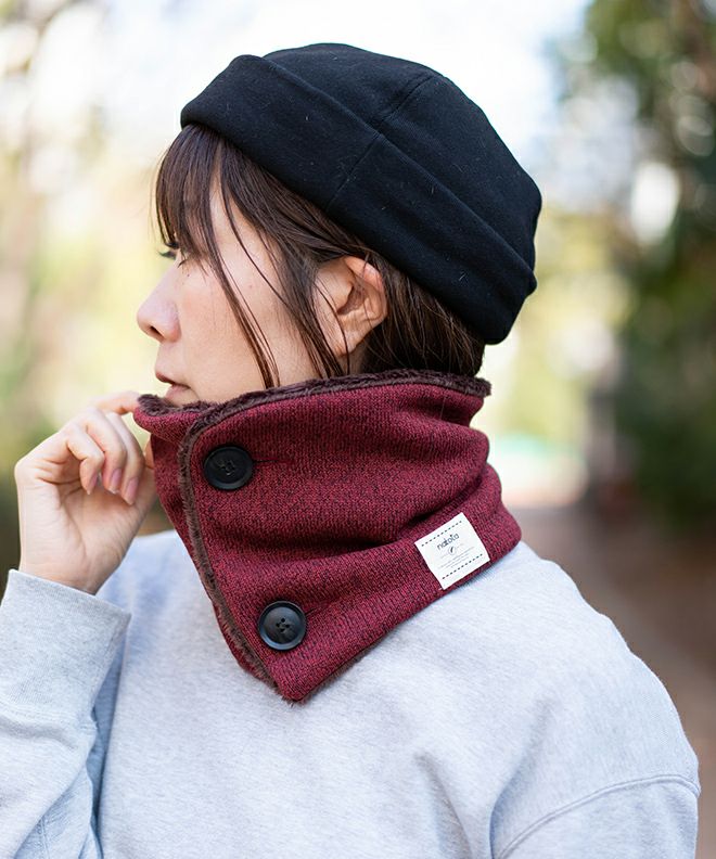 nakota ナコタネックウォーマーミックスヘザー マイクロボア ネック