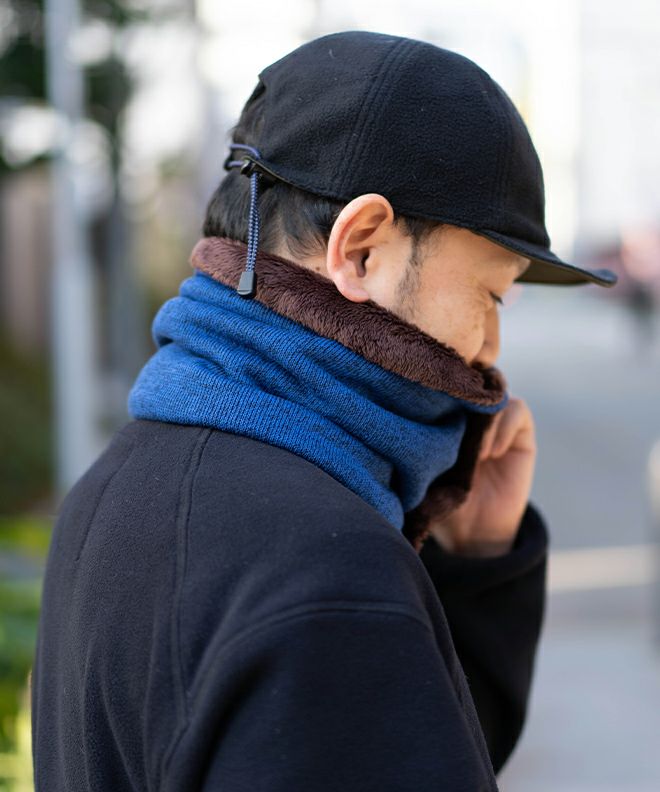 nakota ナコタネックウォーマーミックスヘザー マイクロボア ネック