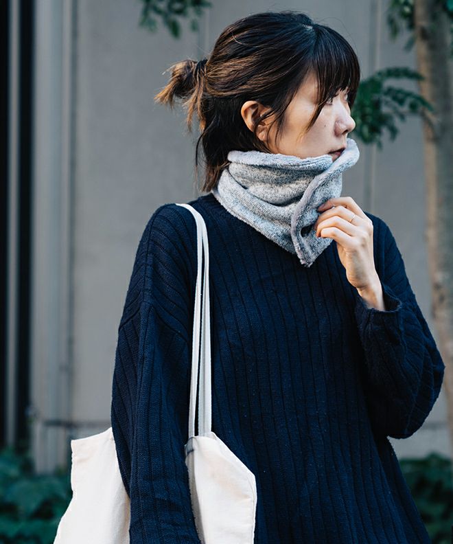 nakota ナコタネックウォーマーミックスヘザー マイクロボア ネック